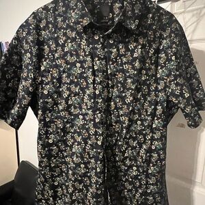 H&M Black Floral Men's Shirt